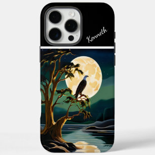 Eagle's Golden Moon Reflection iPhone 16 Pro Max Hülle