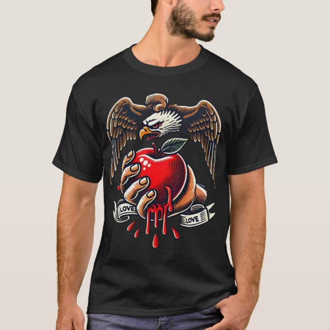 Eagle's Grip of Liebe" T-Shirt (Vorderseite)