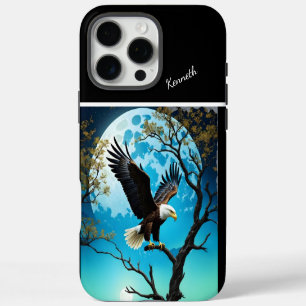 Eagle's Moonlit Vigil iPhone 16 Pro Max Hülle