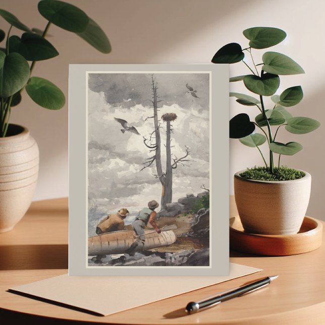 Eagle's Nest Winslow Homer Art Postkarte (Von Creator hochgeladen)