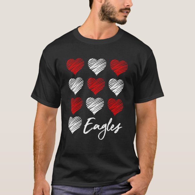 Eagles Pride Team School Spirit Sport Group Matchi T-Shirt (Vorderseite)