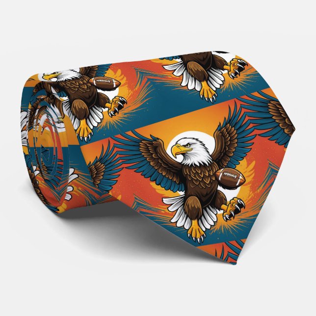 Eagles Sports American Football Necktie Krawatte (Gerollt)