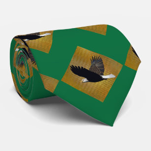 Eagles Sports Green Gold Necktie Krawatte