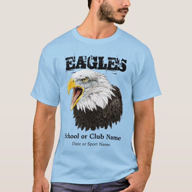 Eagles trägt Ti-Färbung T - Shirt zur Schau (Vorderseite)