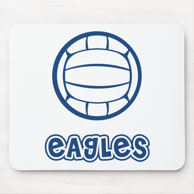 Eagles-Volleyball-Blau Mousepad (Vorne)