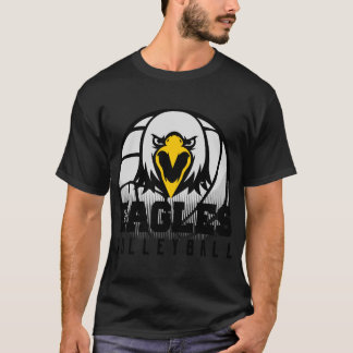 Eagles Volleyball Mascot Logo  T-Shirt