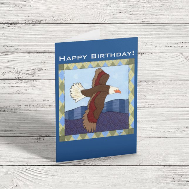 Eagles Wings Birthday Card Karte (Von Creator hochgeladen)