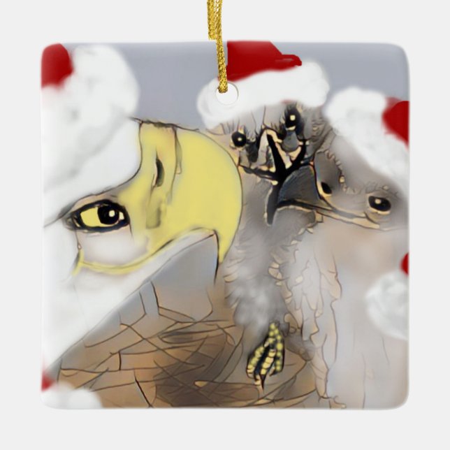 Eaglets E7 & E8 Weihnachtsschmuck Farbe (Vorderseite)