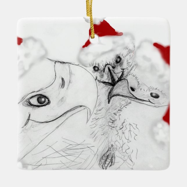 Eaglets E7 und E8 Weihnachtsschmuck (Vorderseite)