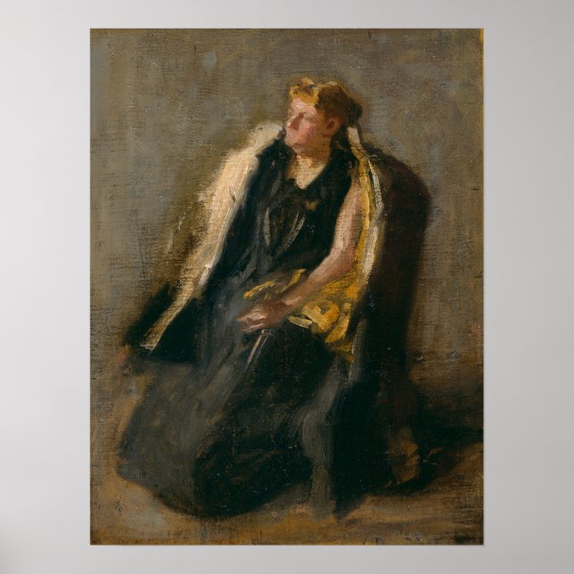 Eakins - Frau Hubbard 1895 Poster (Vorne)