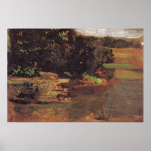 Eakins - Studie für The Swimming Hole Poster