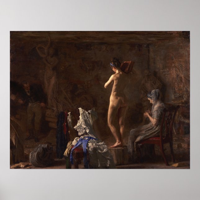 Eakins - William Rush Carving Poster (Vorne)