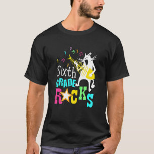 Eam Sechste Klasse Rocks 6h Klasse Katze spielt G T-Shirt