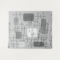 Eames Era Art Crosshairs Gray der 50er Jahre