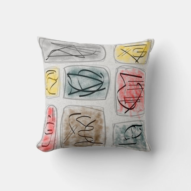 Eames inspirierte die Atom Kissen-Entwurfs-Mitte Kissen (Vorderseite)