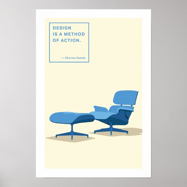 Eames Lounge Chair Print Poster (Vorne)