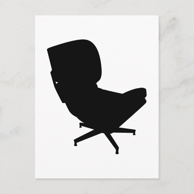Eames Lounge Stuhl Postcard Postkarte (Vorderseite)