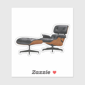 Eames Lounge Stuhl Sticker