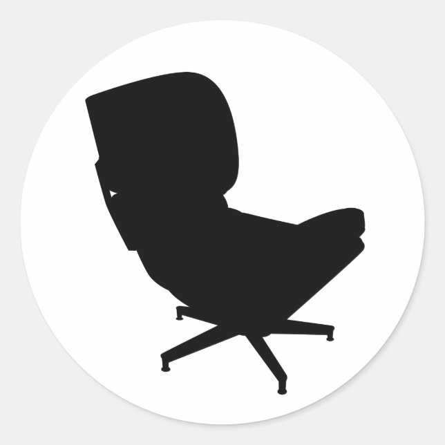 Eames Lounge Stuhl Sticker (Vorderseite)
