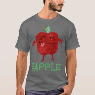 Eapple Funny Red Apple Vintag Funny 2 T-Shirt