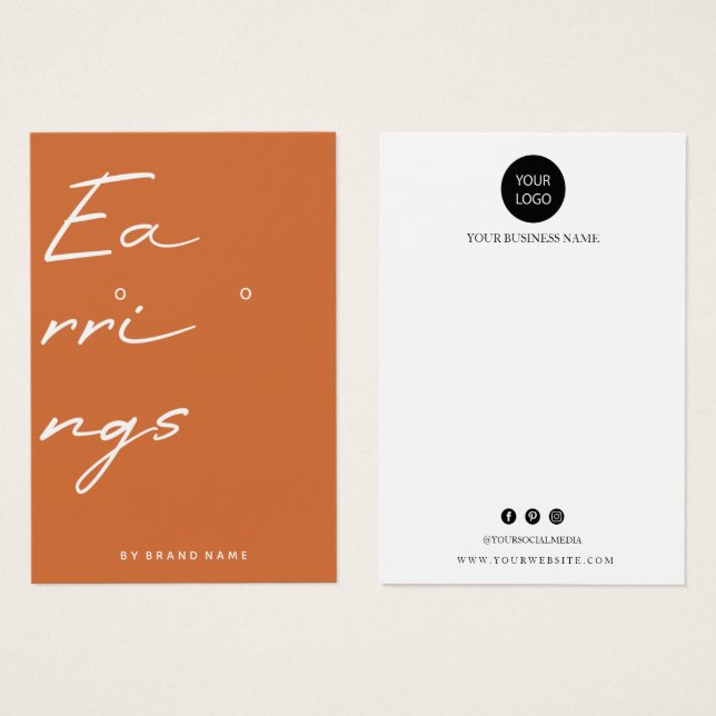 Earl Display Business Card (Vorne & Hinten)