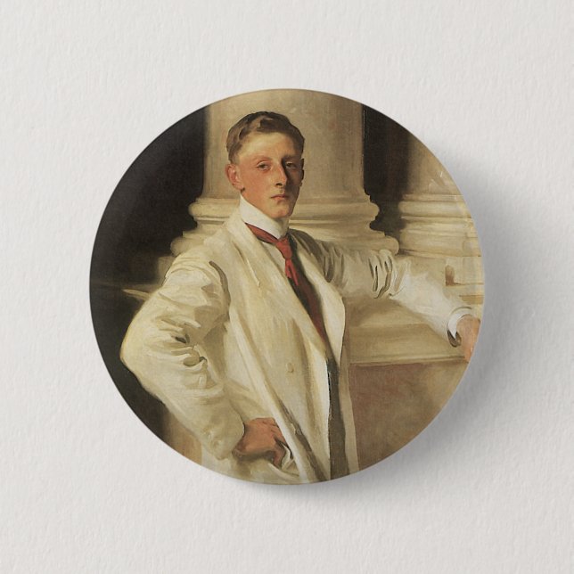 Earl of Dalhousie von John Singer Sargent Button (Vorderseite)