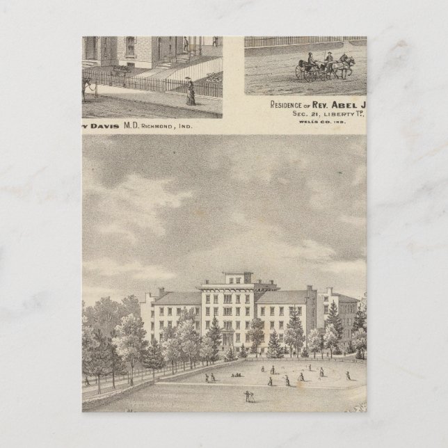 Earlham Uni, Richmond Postkarte (Vorderseite)