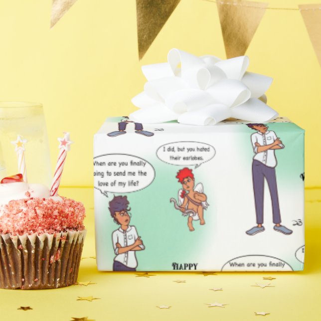 Earlobe Valentine's Day Wrapping Paper Geschenkpapier (Geburtstagsparty)