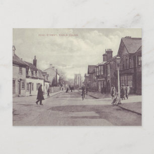 Earls Colne High Street Postcard Vintag Style Postkarte