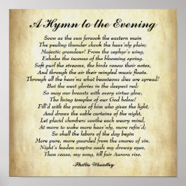 Early African American Gedicht A Hymne an den Aben Poster