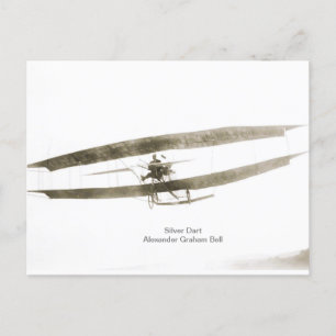 Early American Airplane Postcard Postkarte