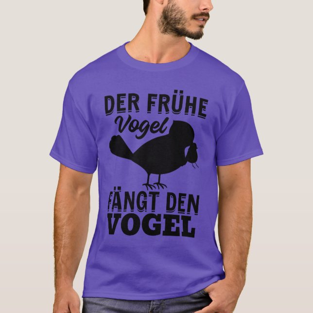 Early Bird fängt den Vogel Funny Bird Lover Junge T-Shirt (Vorderseite)