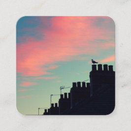 Early Bird Quadratische Visitenkarte