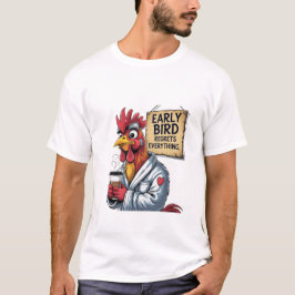 Early Bird Vater - Funny Rooster T - Shirt