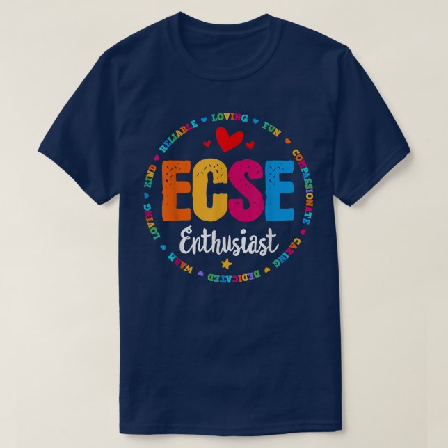 Early Chilhood Special Bildung SPED ECSE Crew T-Shirt (Design vorne)