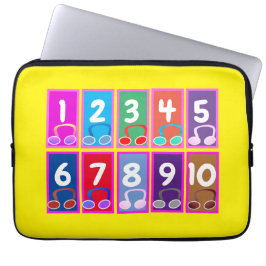 Early Mathe Numbers 1 bis 10 Elektronik Bag Laptopschutzhülle