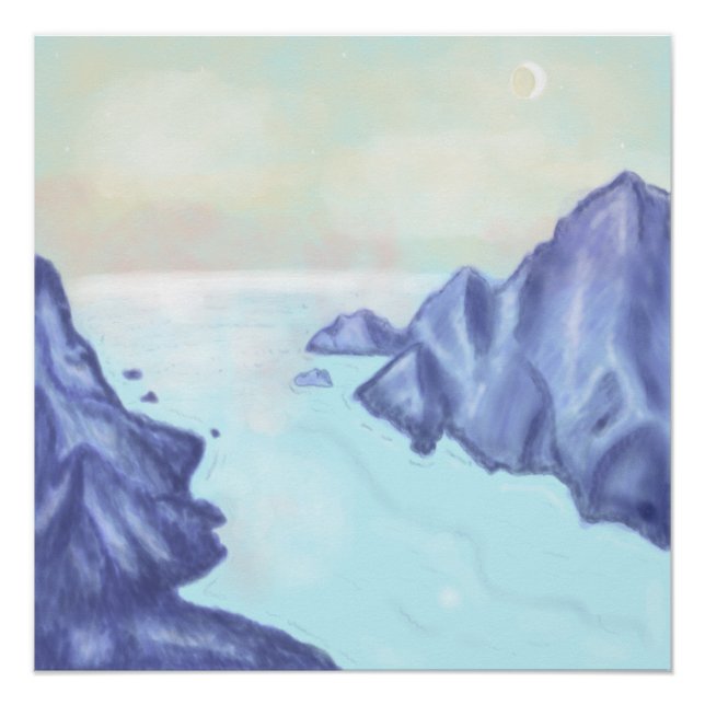 Early morning on the Fjord  Poster (Vorderseite)