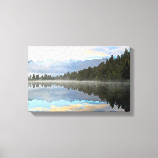 Early Morning Reflections Landschaft Leinwanddruck (Vorderseite)