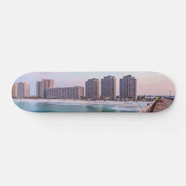 Early Navarre Beach Florida Fischen Skateboard (Horizontal)