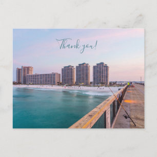 Early Navarre Beach Florida Fischerei Vielen Dank Postkarte