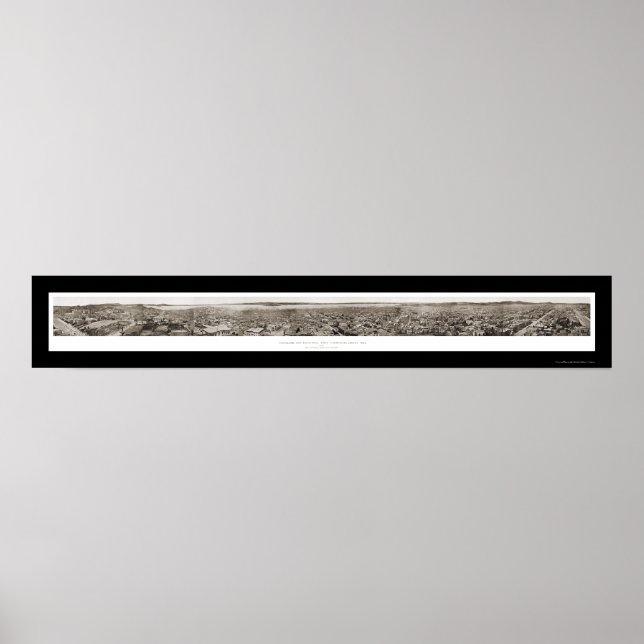 Early San Francisco Foto 1877 Poster (Vorne)