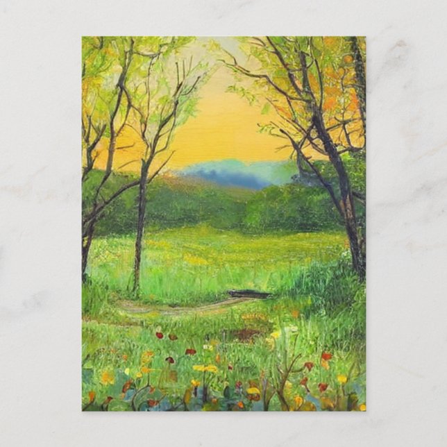 Early Springtime Art Postkarte (Vorderseite)