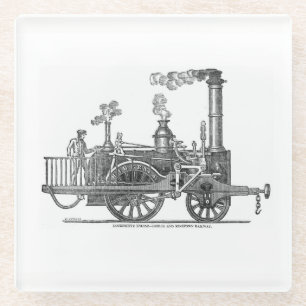 Early Steam Locomotive Glasuntersetzer