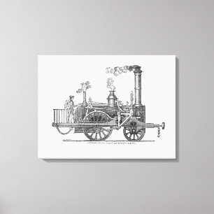 Early Steam Locomotive Leinwanddruck