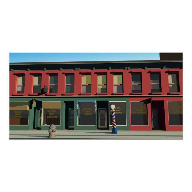 Early Sunday Morning Poster (Vorderseite)