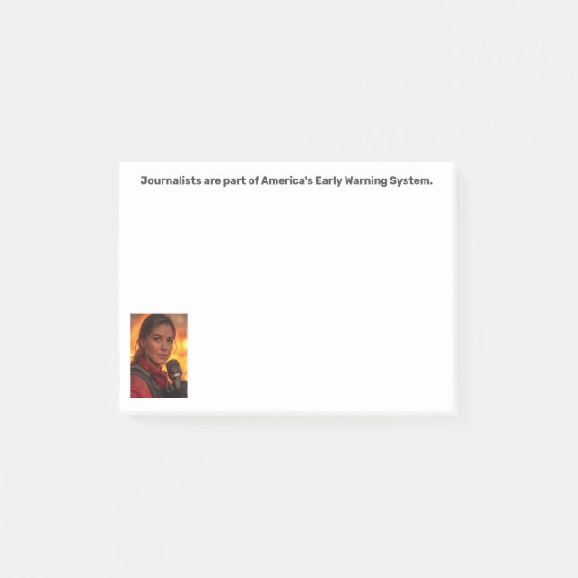 Early Warning System Journalist Post-it® Notes  (Devant)