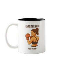 Earn The Win Boxen Mädchen Personalisierter Name