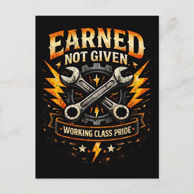 Earned Not Given Postkarte (Vorderseite)