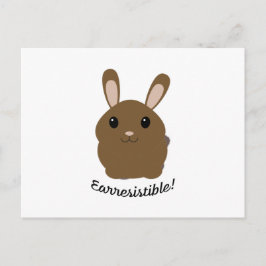 Earresistible Bunny Feiertagspostkarte