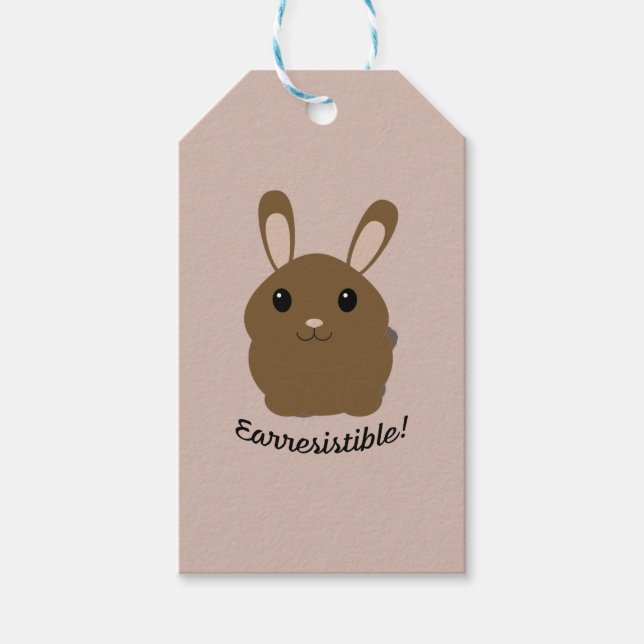 Earresistible Bunny Geschenkanhänger (Vorderseite)
